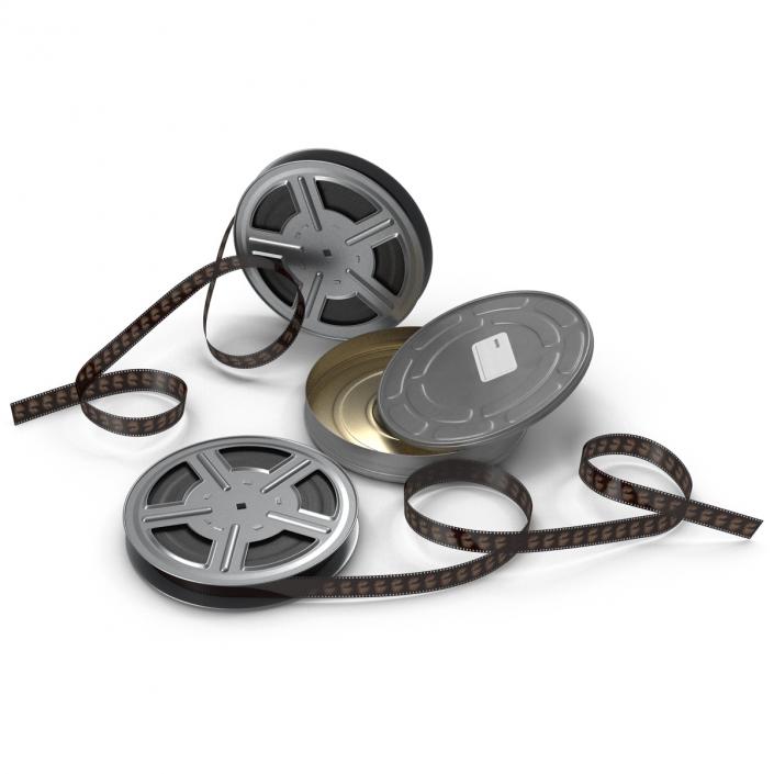 3D Video Film Reel 3D Models Set 2