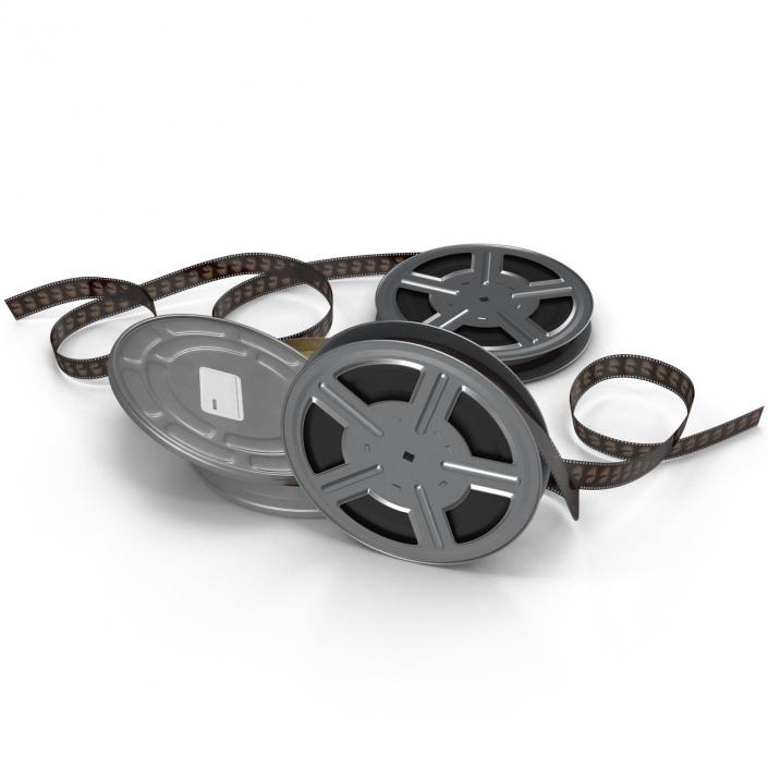 3D Video Film Reel 3D Models Set 2