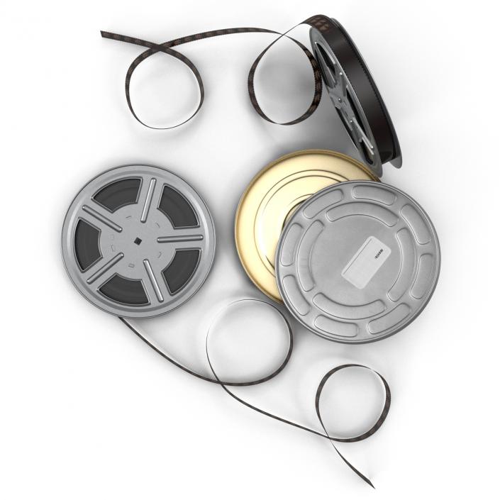 3D Video Film Reel 3D Models Set 2