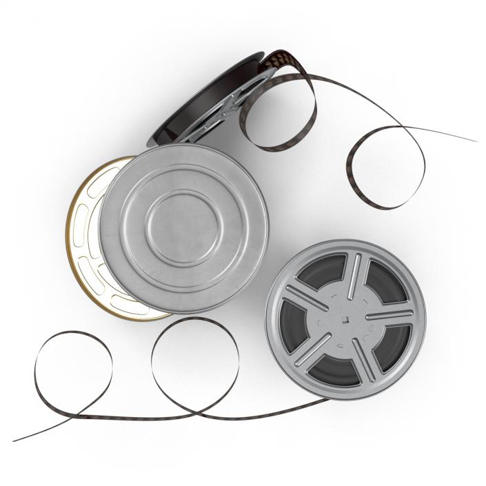 3D Video Film Reel 3D Models Set 2