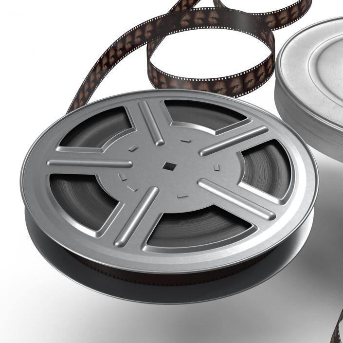 3D Video Film Reel 3D Models Set 2