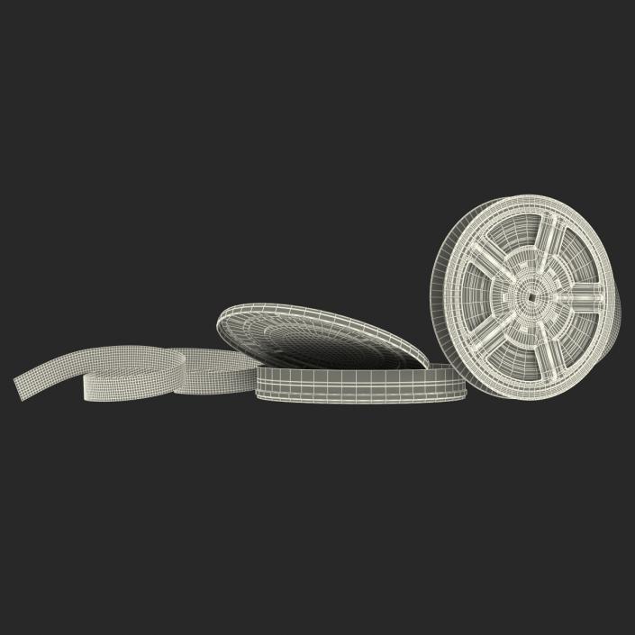 3D Video Film Reel 3D Models Set 2