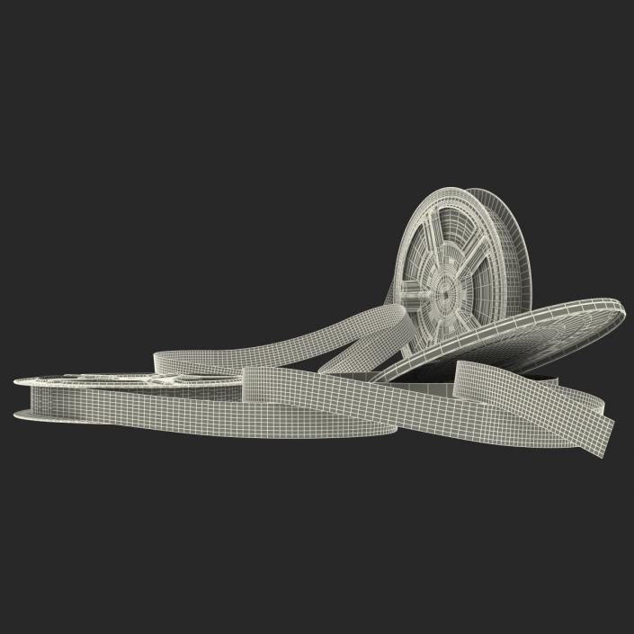 3D Video Film Reel 3D Models Set 2