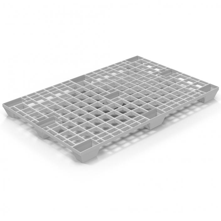 Plastic Pallet 2 White 3D