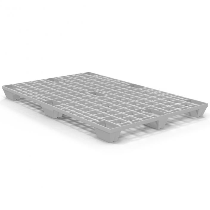 Plastic Pallet 2 White 3D