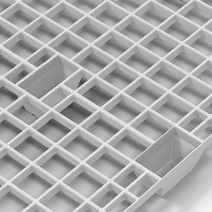 Plastic Pallet 2 White 3D