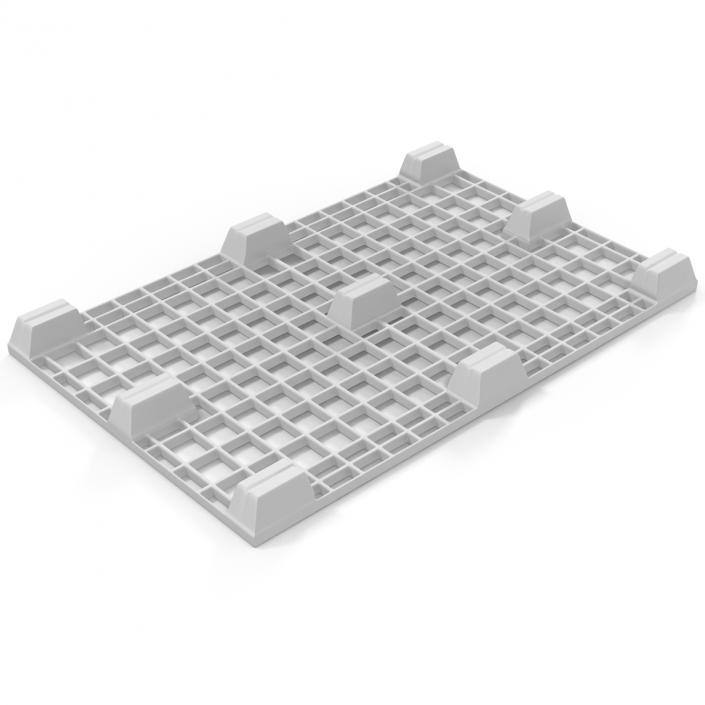 Plastic Pallet 2 White 3D