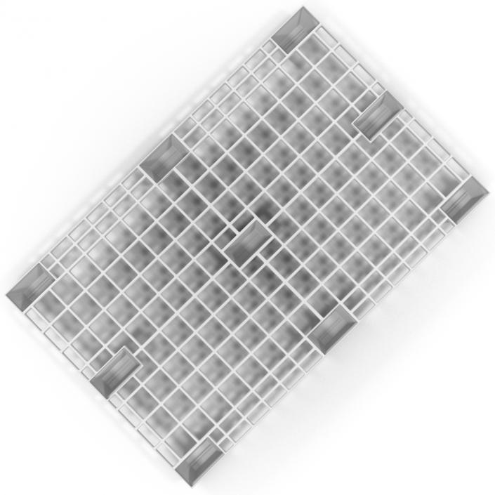 Plastic Pallet 2 White 3D