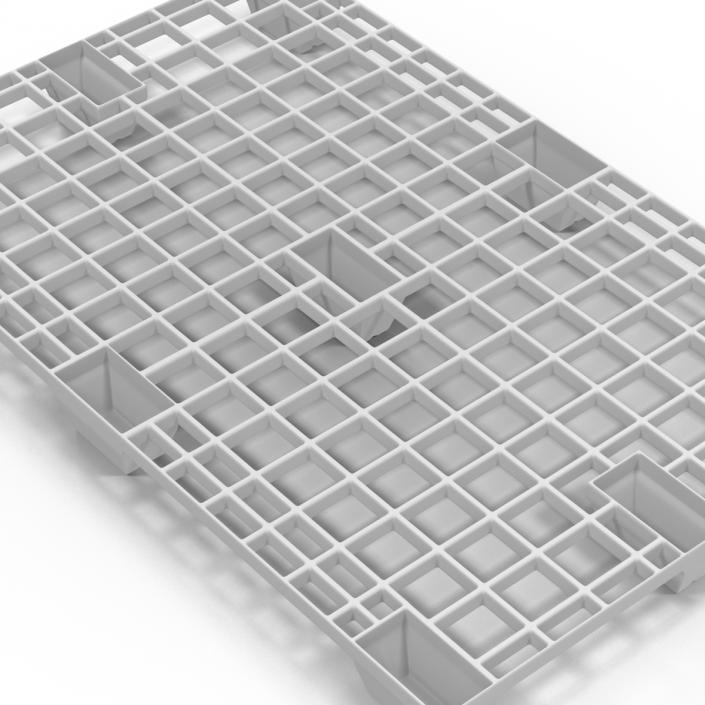 Plastic Pallet 2 White 3D