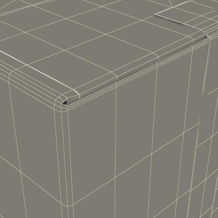 3D model Cardboard Box 2