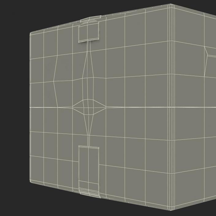 3D model Cardboard Box 2