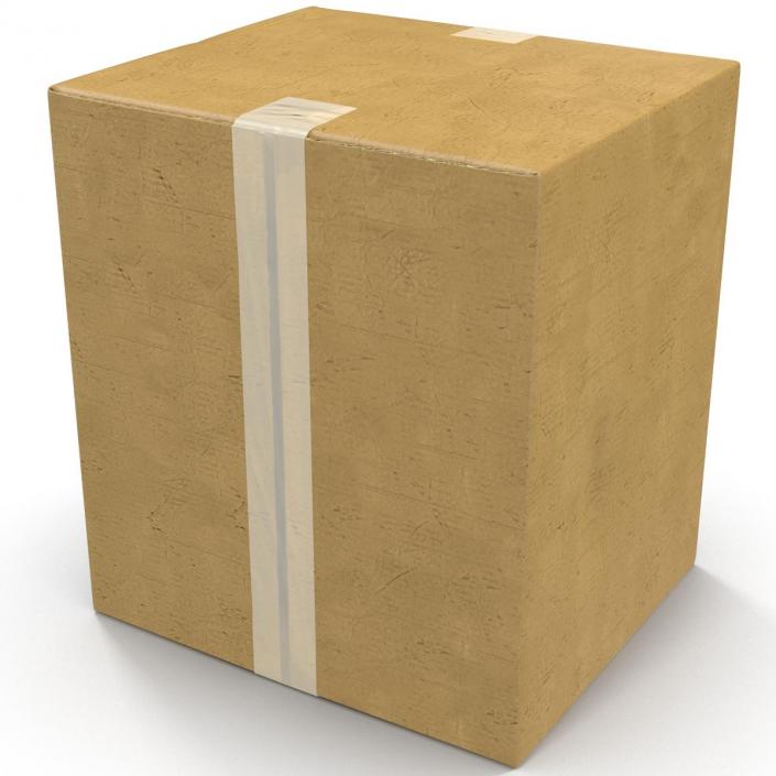 3D model Cardboard Box 2