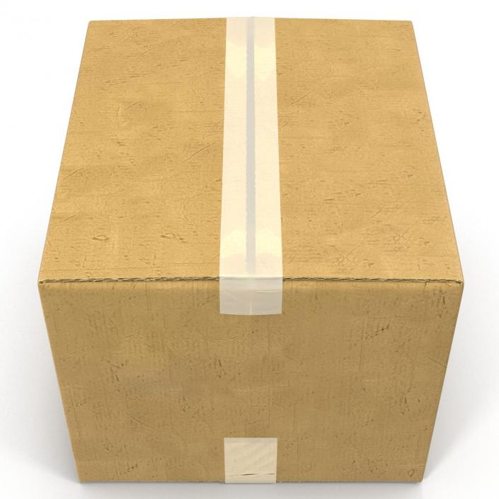 3D model Cardboard Box 2