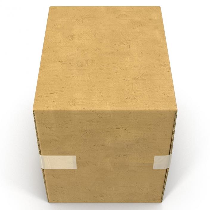 3D model Cardboard Box 2