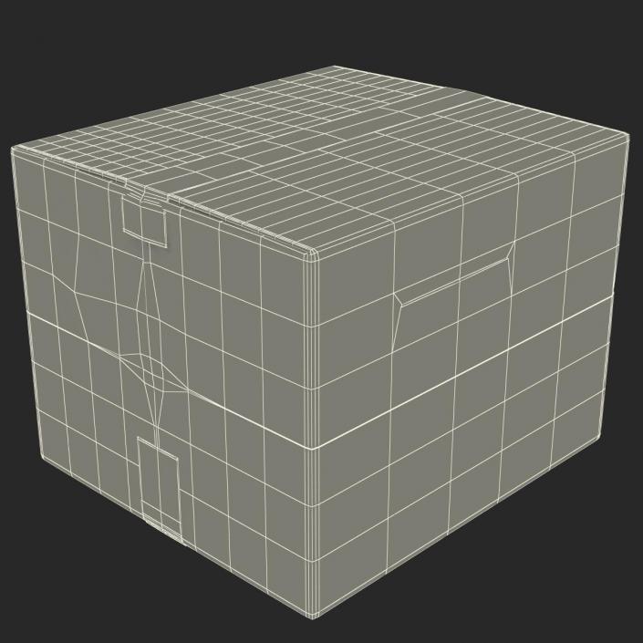 3D model Cardboard Box 2