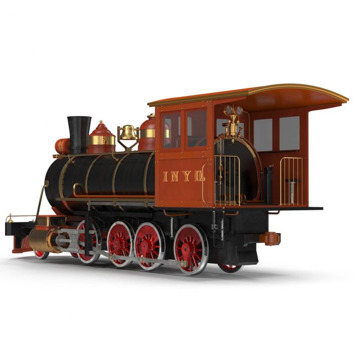 Steam Train Locomotive 2 3D model