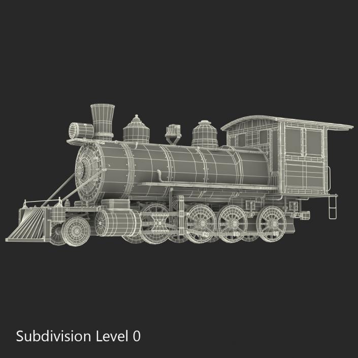 Steam Train Locomotive 2 3D model