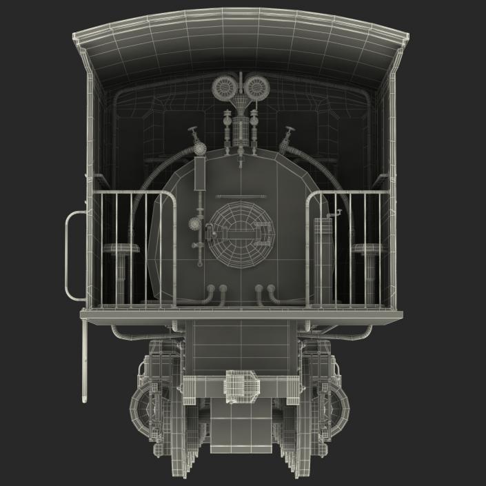 Steam Train Locomotive 2 3D model