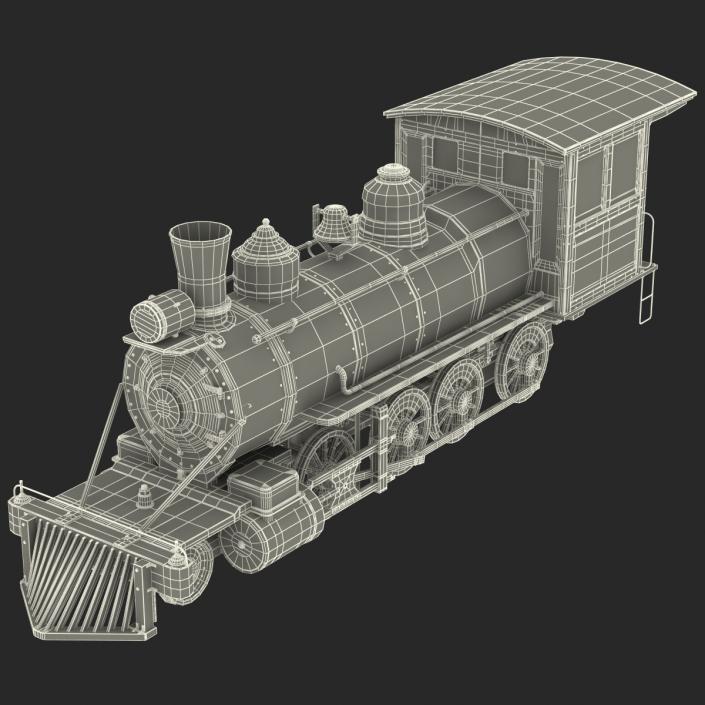 Steam Train Locomotive 2 3D model