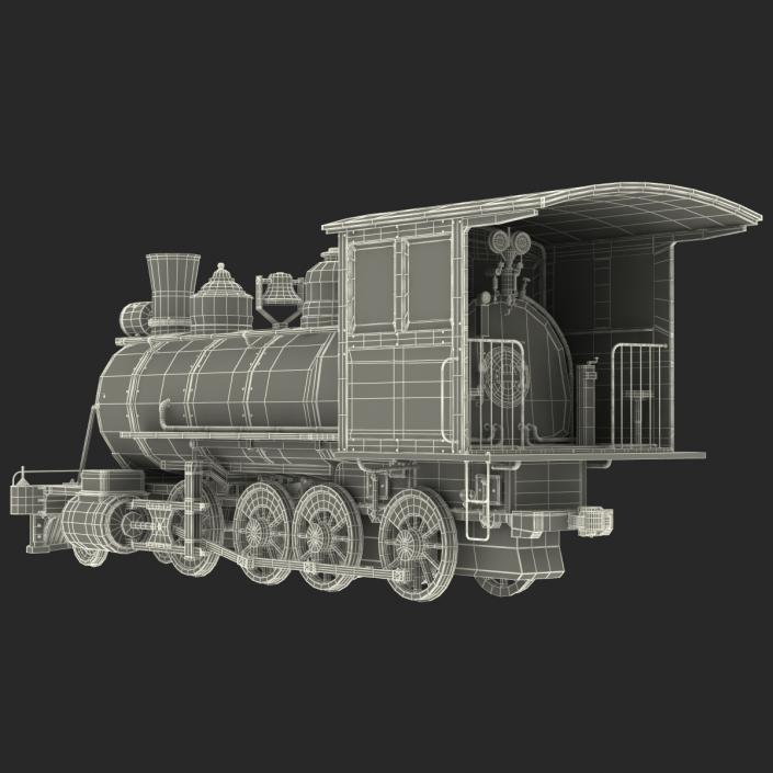 Steam Train Locomotive 2 3D model