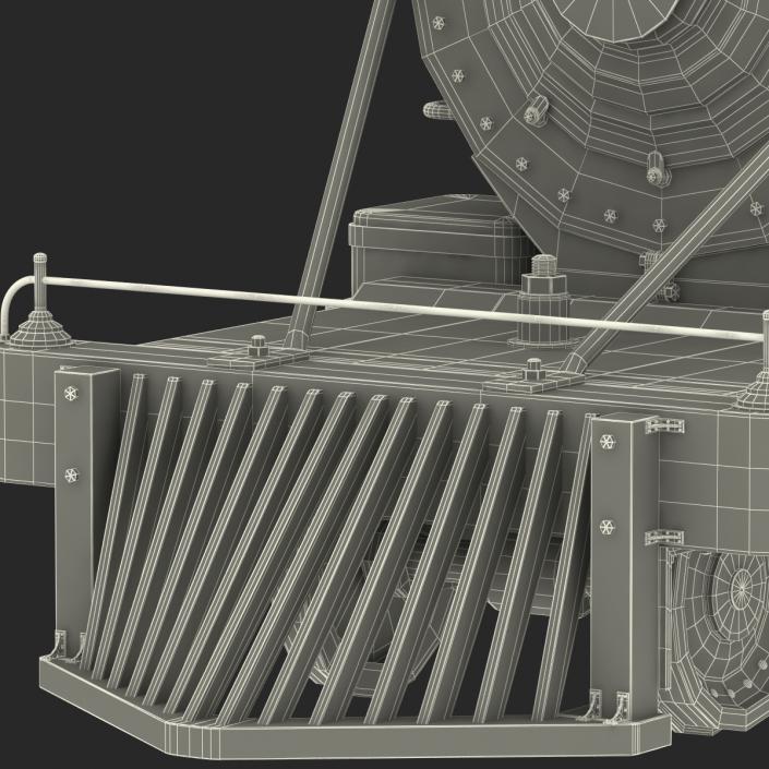 Steam Train Locomotive 2 3D model