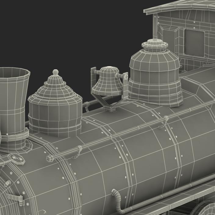 Steam Train Locomotive 2 3D model
