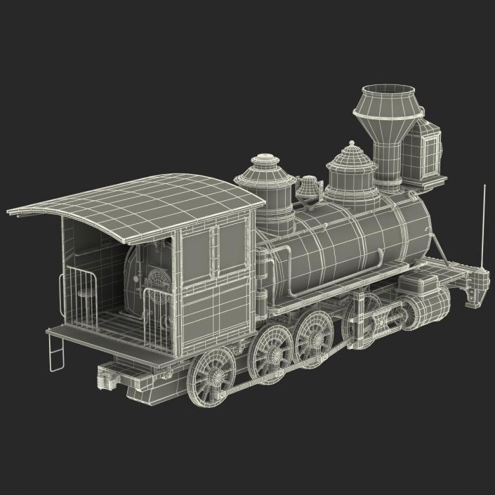 Steam Train Locomotive 3 3D model