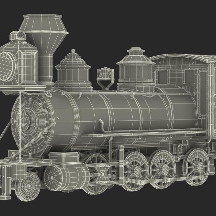 Steam Train Locomotive 3 3D model