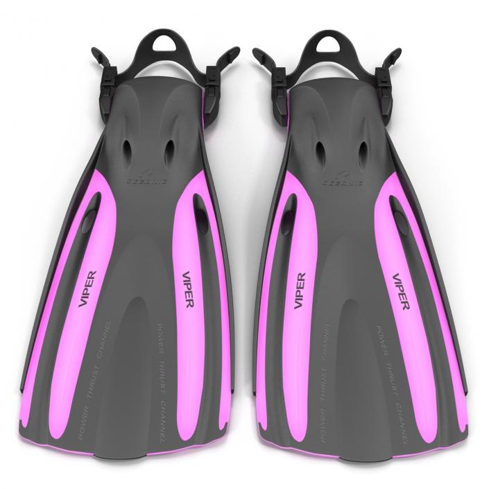 3D model Oceanic Viper Fins Violet