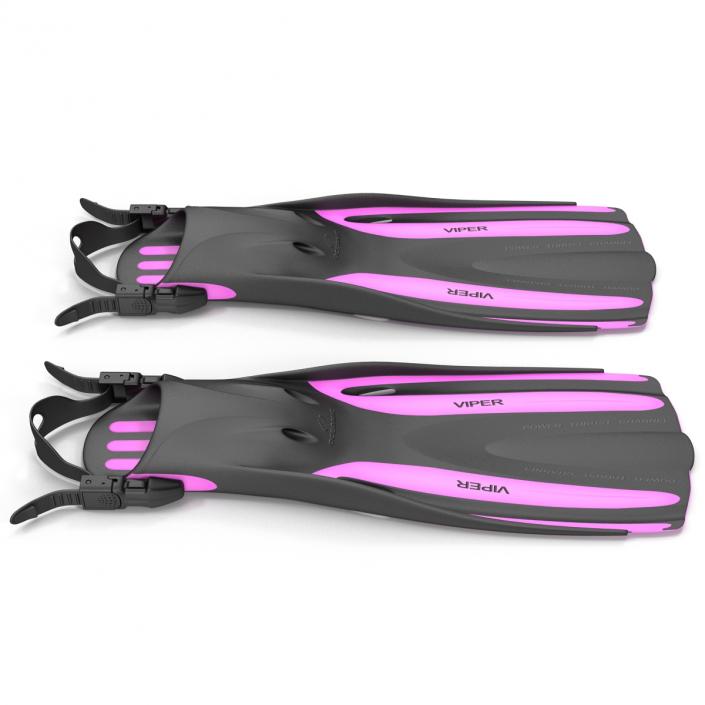 3D model Oceanic Viper Fins Violet