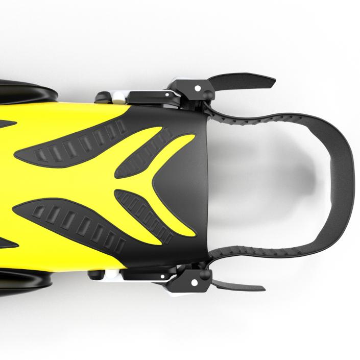 3D Swim Fins 3 Yellow model