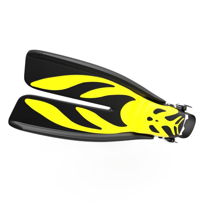 3D Swim Fins 3 Yellow model