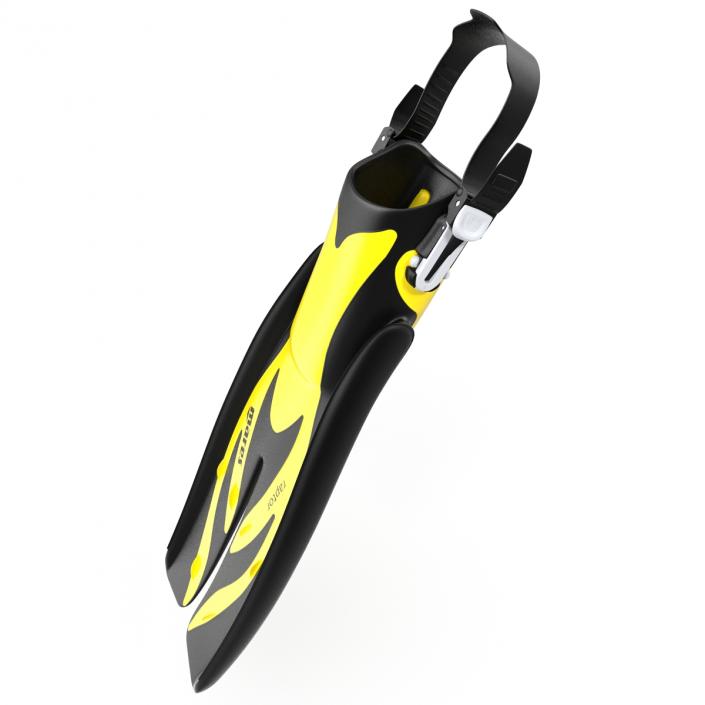 3D Swim Fins 3 Yellow model