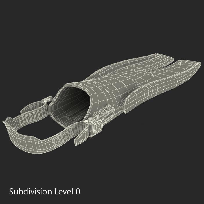 3D model Swim Fins 3 Red