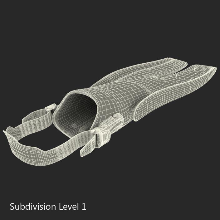 3D model Swim Fins 3 Red