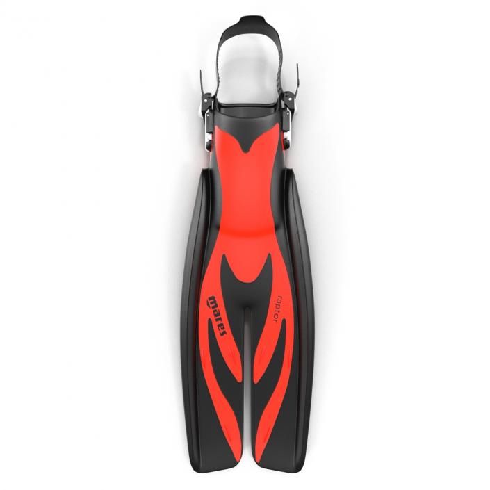 3D model Swim Fins 3 Red