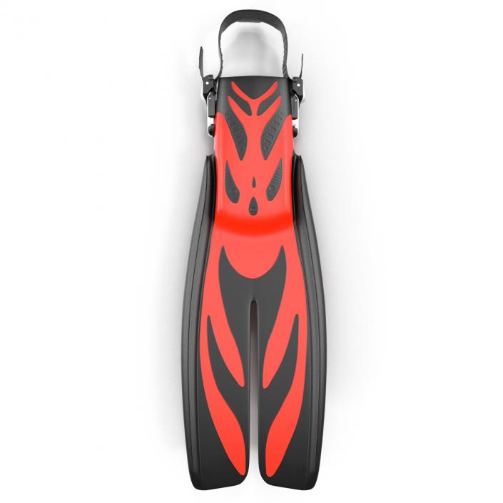 3D model Swim Fins 3 Red