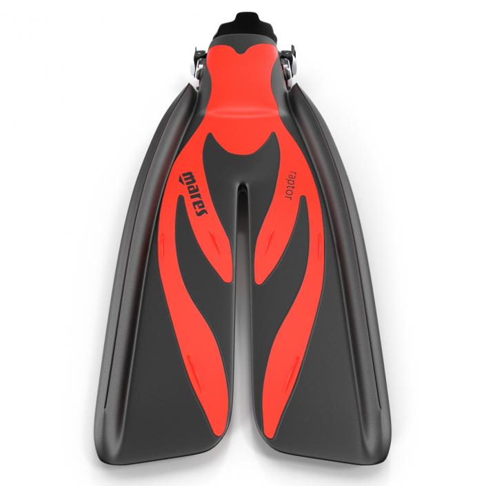 3D model Swim Fins 3 Red