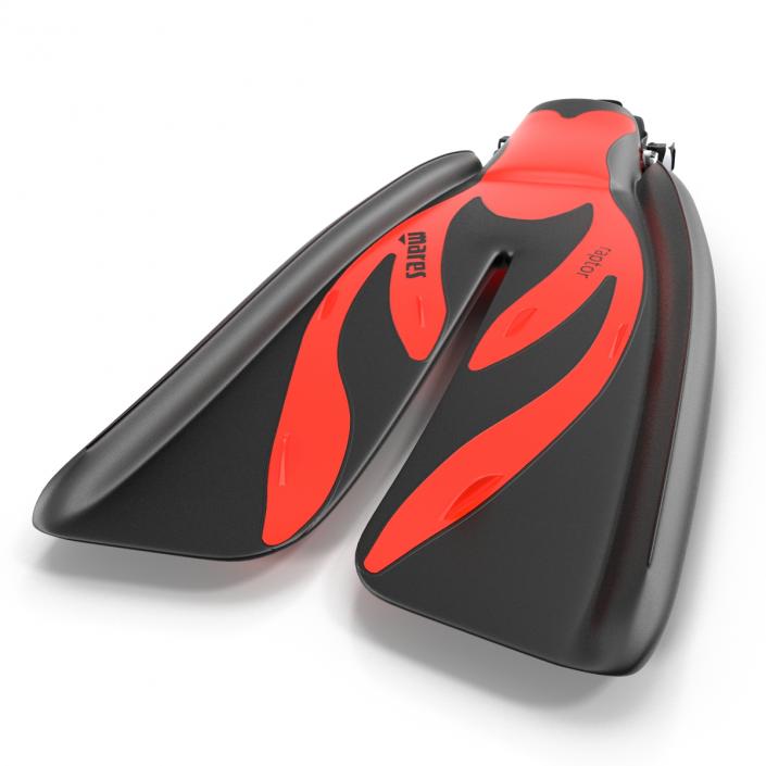 3D model Swim Fins 3 Red