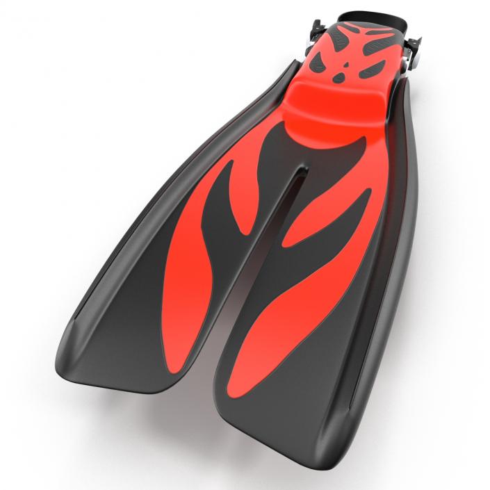 3D model Swim Fins 3 Red