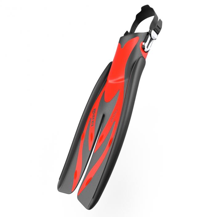 3D model Swim Fins 3 Red