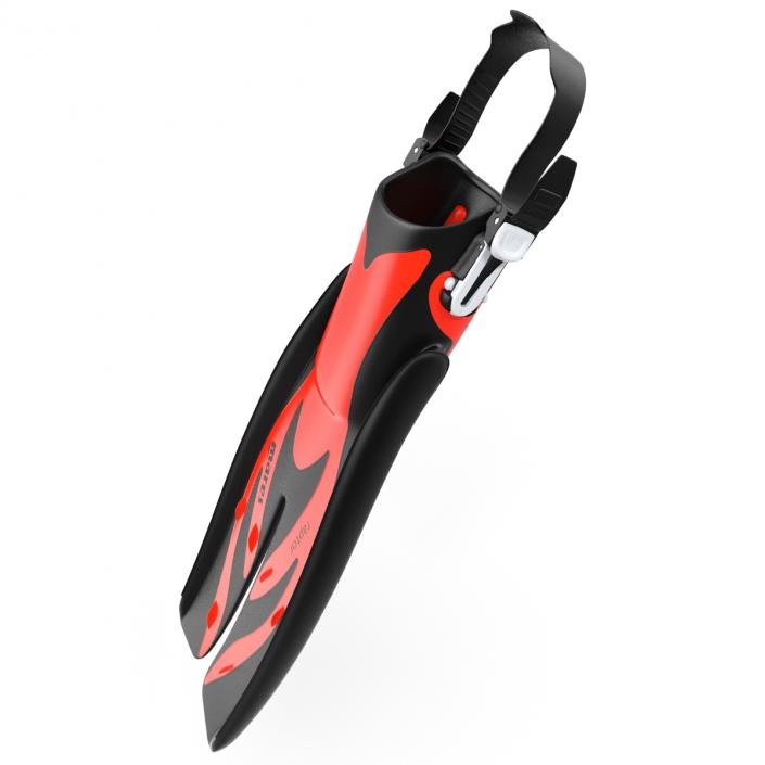 3D model Swim Fins 3 Red