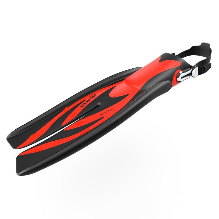 3D model Swim Fins 3 Red