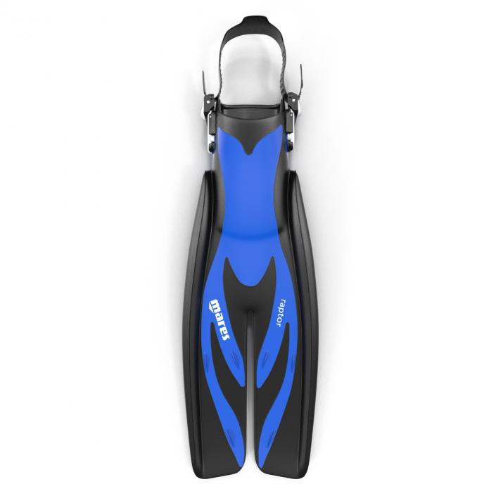 3D Swim Fins 3 Blue