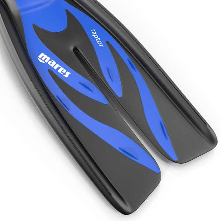 3D Swim Fins 3 Blue