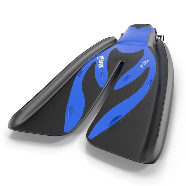 3D Swim Fins 3 Blue