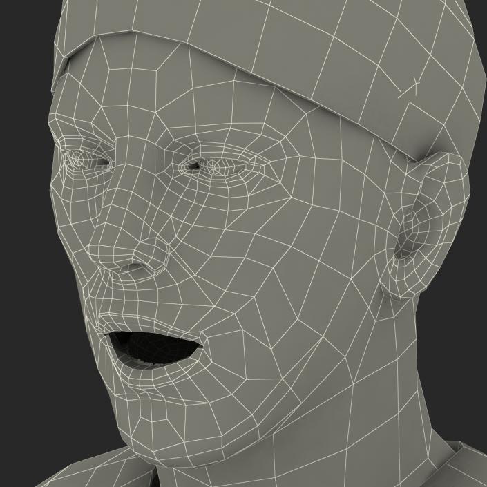 3D Male Surgeon Caucasian Rigged 2