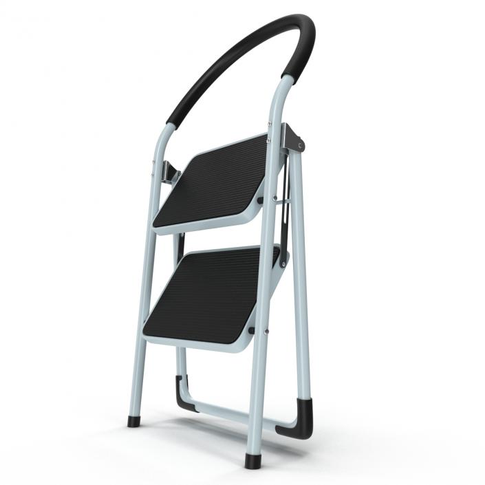 3D model Step Ladder 3 Rigged