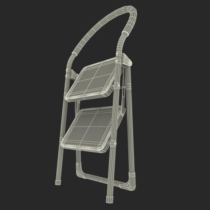 3D model Step Ladder 3 Rigged