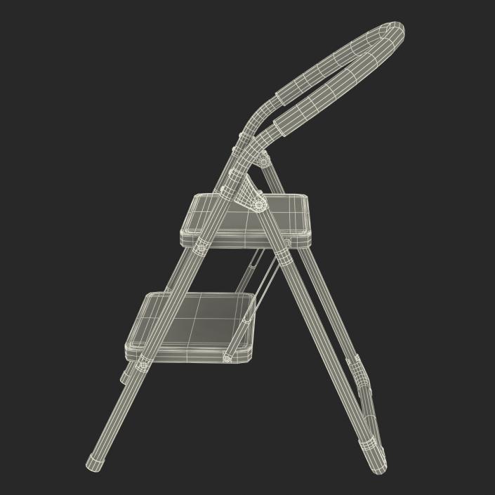 3D model Step Ladder 3 Rigged